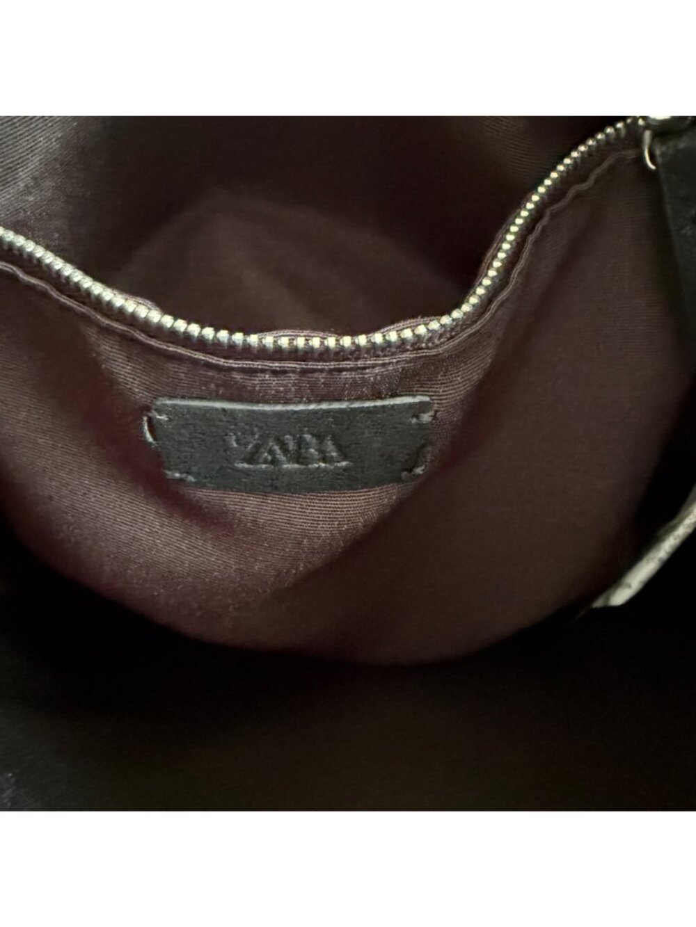 Zara Black Shoulder Bag Studded Design 10"x12"x3" Faux Suede Tote Purse Studs - Picture 7 of 11